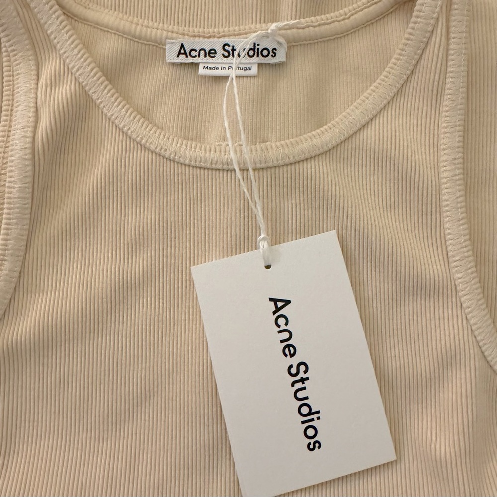 Acne Studios Ribbed Tank Top - Picture 7 of 8